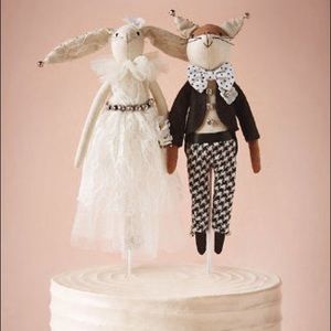 BHLDN Woodland Wedding Cake Topper